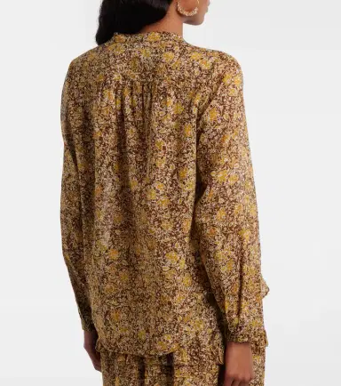 Marant Étoile Maria floral cotton voile blouse | Thumbnail 5