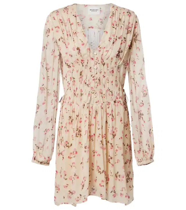 Marant Etoile Loriena floral muslin minidress