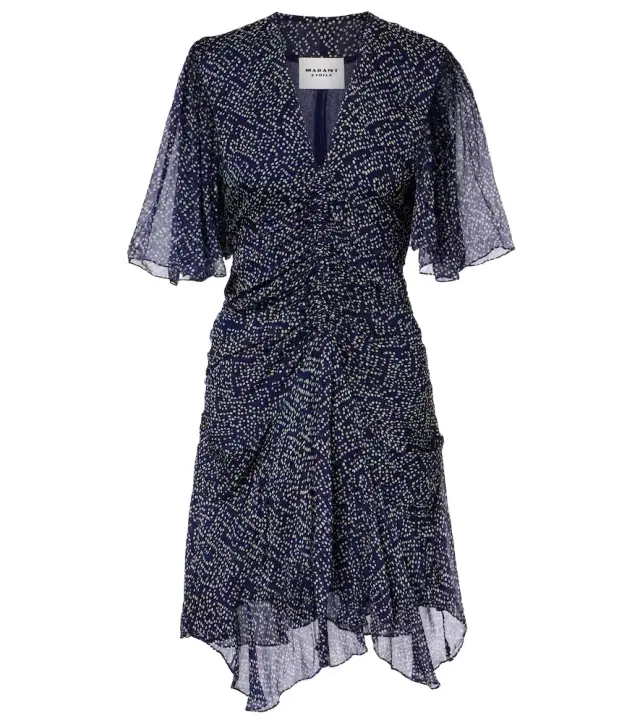 Marant Etoile Vivienne printed muslin minidress