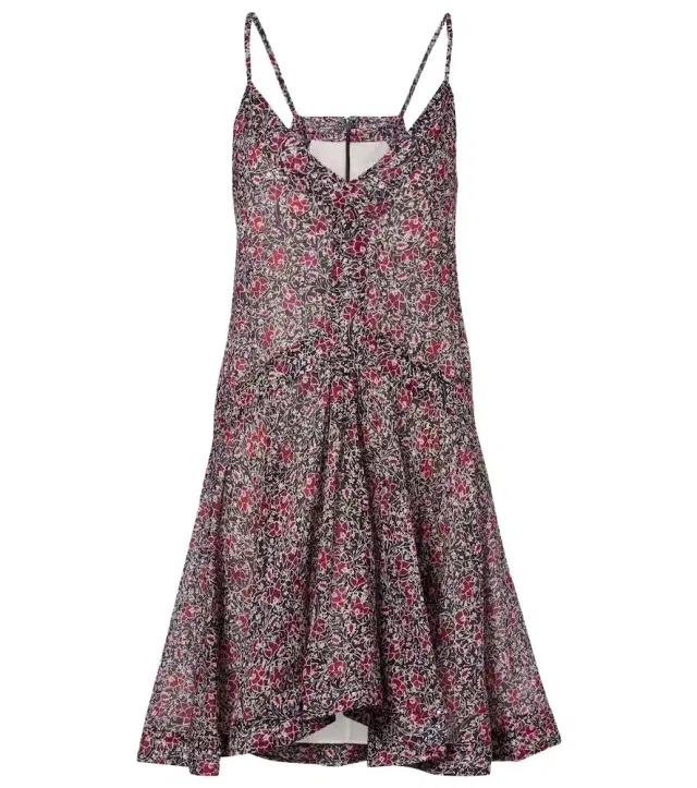Marant Etoile Danielle floral cotton voile minidress