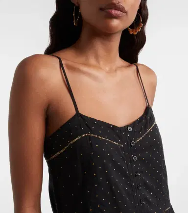 Marant Etoile Vickie polka-dot cotton romper | Thumbnail 2