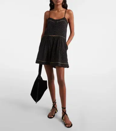 Marant Etoile Vickie polka-dot cotton romper | Thumbnail 3