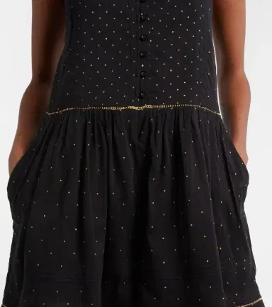 Marant Etoile Vickie polka-dot cotton romper | Thumbnail 4
