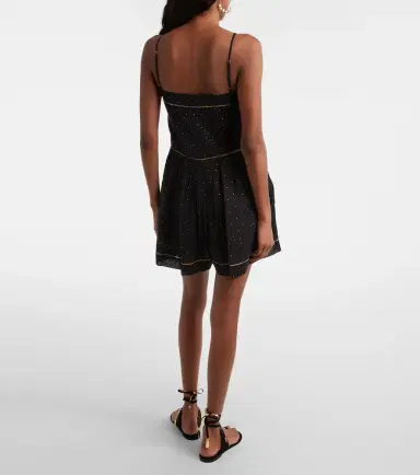 Marant Etoile Vickie polka-dot cotton romper | Thumbnail 5