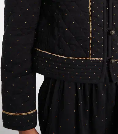 Marant Étoile Vania embellished cropped cotton jacket | Thumbnail 2 Marant Étoile Vania embellished cropped cotton jacket | Thumbnail 2