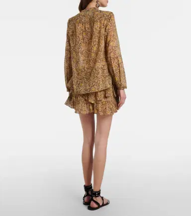 Marant Etoile Jocadia floral tiered cotton voile shorts | Thumbnail 4 Marant Etoile Jocadia floral tiered cotton voile shorts | Thumbnail 4
