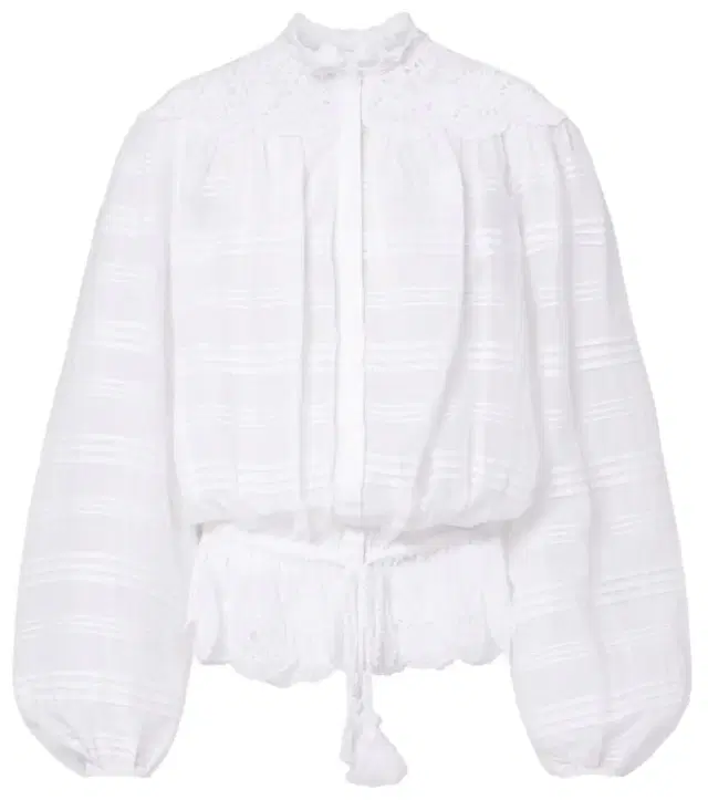 Polly lace and cotton blouse