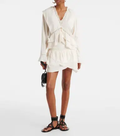 Marant Étoile Dejha cotton and linen-blend miniskirt | Thumbnail 4 Marant Étoile Dejha cotton and linen-blend miniskirt | Thumbnail 4