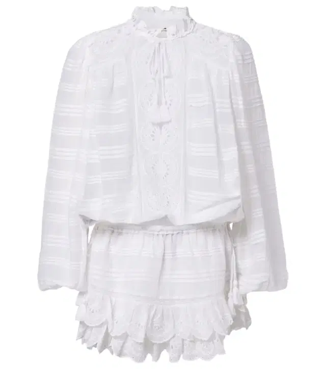 Marant Etoile Preya embroidered cotton minidress