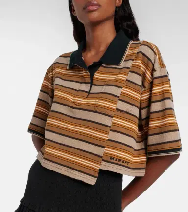 Marant Étoile Isalyne striped cotton polo shirt | Thumbnail 2 Marant Étoile Isalyne striped cotton polo shirt | Thumbnail 2