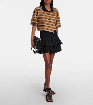 Marant Étoile Isalyne striped cotton polo shirt | Thumbnail 3 Marant Étoile Isalyne striped cotton polo shirt | Thumbnail 3