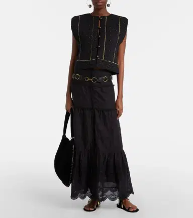 Marant Étoile Paoline lace-trimmed maxi skirt | Thumbnail 4 Marant Étoile Paoline lace-trimmed maxi skirt | Thumbnail 4