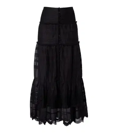 Marant Étoile Paoline lace-trimmed maxi skirt | Thumbnail 1 Marant Étoile Paoline lace-trimmed maxi skirt | Thumbnail 1