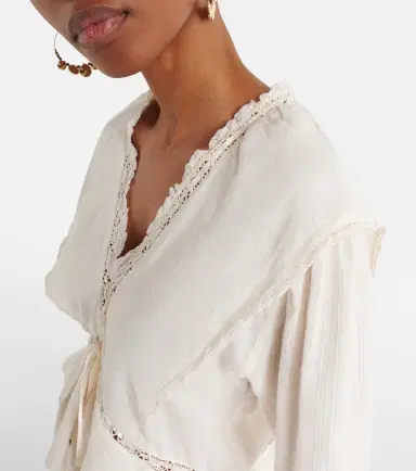 Marant Étoile Damienne cotton and linen-blend top | Thumbnail 2 Marant Étoile Damienne cotton and linen-blend top | Thumbnail 2
