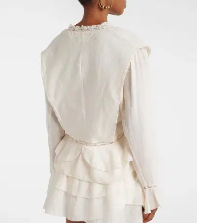 Marant Étoile Damienne cotton and linen-blend top | Thumbnail 3 Marant Étoile Damienne cotton and linen-blend top | Thumbnail 3