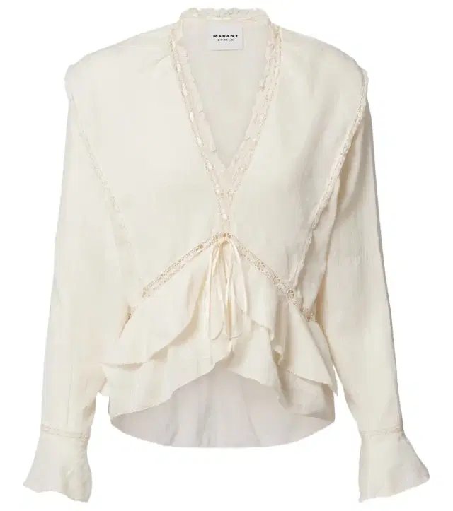 Marant Etoile Damienne cotton and linen-blend top