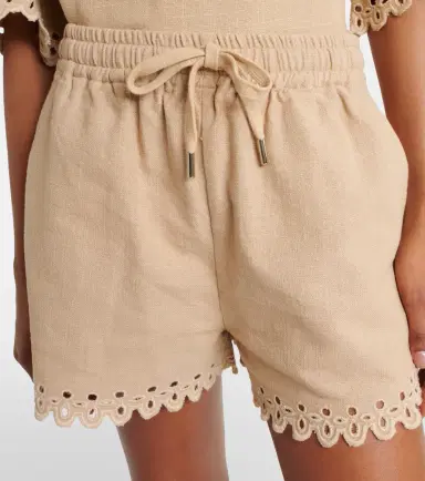 Marant Etoile Balyme embroidered cotton shorts | Thumbnail 2 Marant Etoile Balyme embroidered cotton shorts | Thumbnail 2