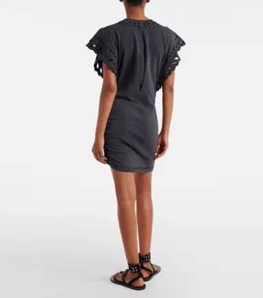 Marant Etoile Orlane embroidered cotton minidress | Thumbnail 3