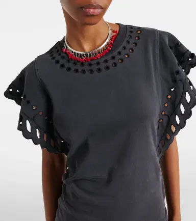 Marant Etoile Orlane embroidered cotton minidress | Thumbnail 4