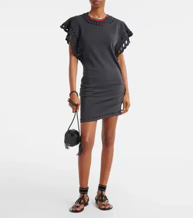 Marant Etoile Orlane embroidered cotton minidress | Thumbnail 5