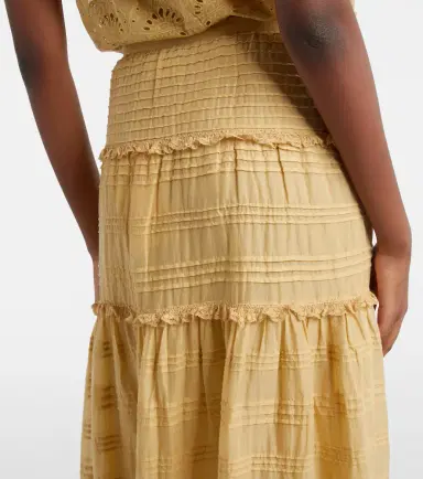 Marant Étoile Paoline tiered cotton maxi skirt | Thumbnail 2