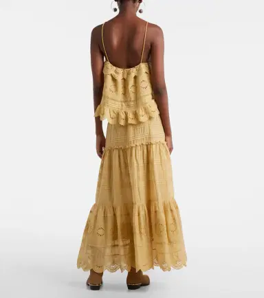 Marant Étoile Paoline tiered cotton maxi skirt | Thumbnail 6