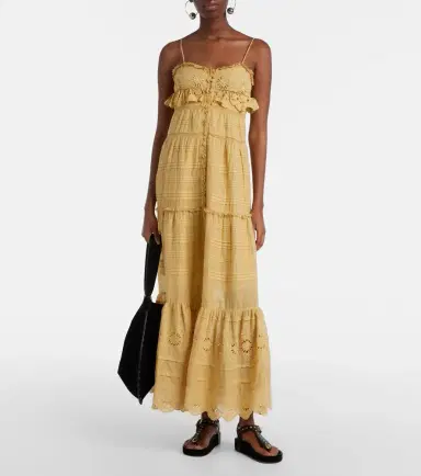 Marant Étoile Paule lace-trimmed cotton maxi dress | Thumbnail 5 Marant Étoile Paule lace-trimmed cotton maxi dress | Thumbnail 5