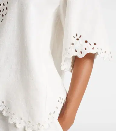Marant Étoile Shana embroidered cotton top | Thumbnail 5