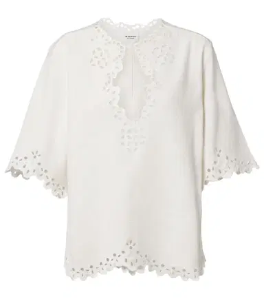 Marant Étoile Shana embroidered cotton top | Thumbnail 1