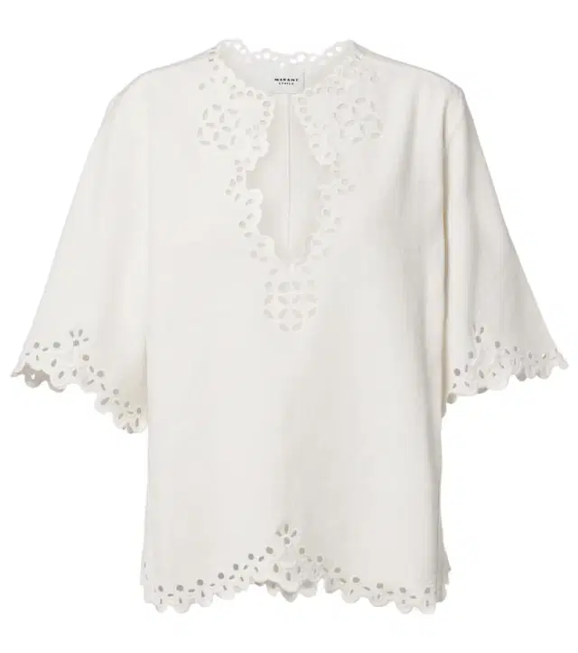 Marant Etoile Shana embroidered cotton top