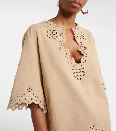 Marant Étoile Shana embroidered cotton top | Thumbnail 2