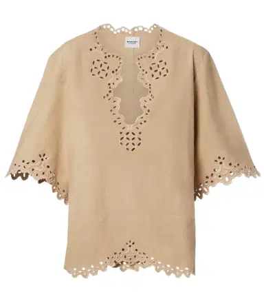 Marant Étoile Shana embroidered cotton top | Thumbnail 1
