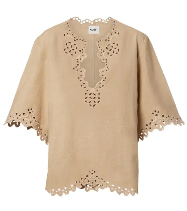 Marant Etoile Shana embroidered cotton top