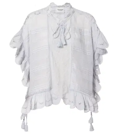 Marant Etoile Payton broderie anglaise cotton top | Thumbnail 1