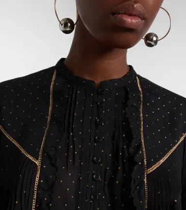 Marant Étoile Veenia embellished cropped cotton top | Thumbnail 6