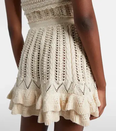 Marant Étoile Nelle cotton crochet miniskirt | Thumbnail 2