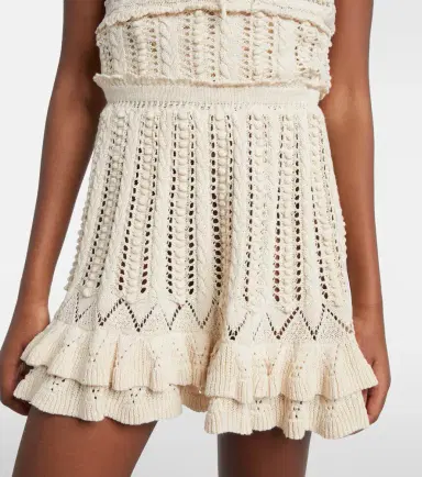 Marant Étoile Nelle cotton crochet miniskirt | Thumbnail 5