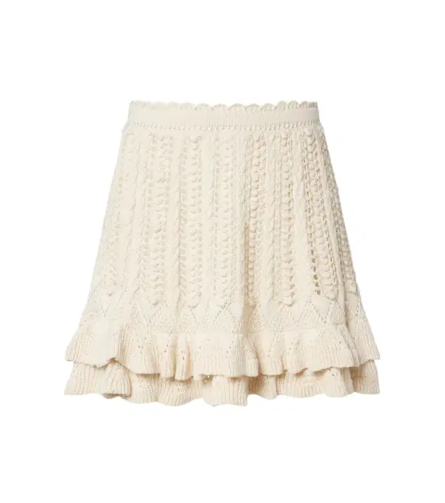 Marant Etoile Nelle cotton crochet miniskirt