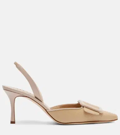 Manolo Blahnik Maysli 70 leather slingback pumps | Thumbnail 4 Manolo Blahnik Maysli 70 leather slingback pumps | Thumbnail 4