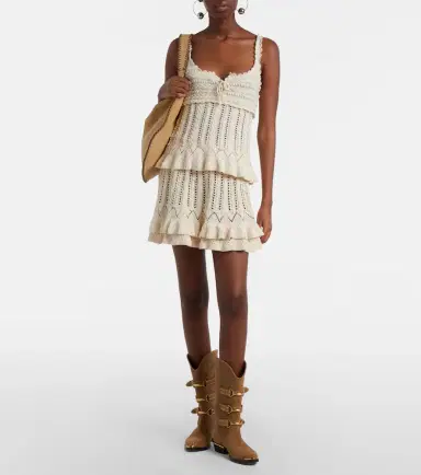 Marant Étoile Neves crochet cotton top | Thumbnail 4