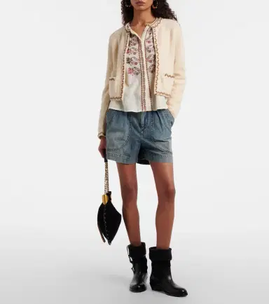 Marant Etoile Rochelle wool-blend tweed cardigan | Thumbnail 2 Marant Etoile Rochelle wool-blend tweed cardigan | Thumbnail 2