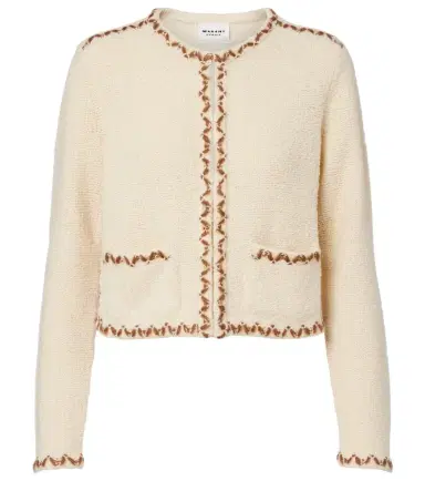 Marant Etoile Rochelle wool-blend tweed cardigan | Thumbnail 1 Marant Etoile Rochelle wool-blend tweed cardigan | Thumbnail 1