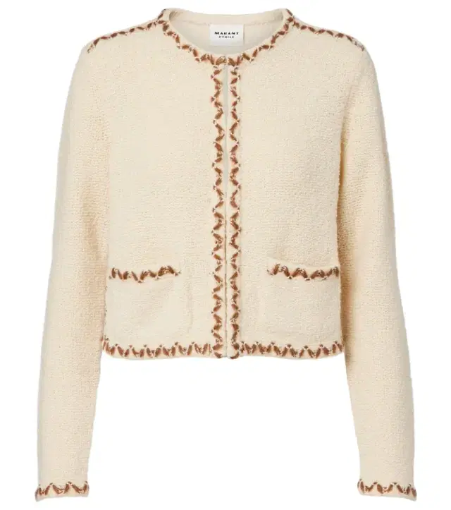 Marant Etoile Rochelle wool-blend tweed cardigan