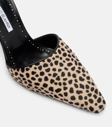 Manolo Blahnik Gambis printed calf hair pumps | Thumbnail 3