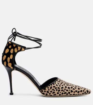 Manolo Blahnik Gambis printed calf hair pumps | Thumbnail 4