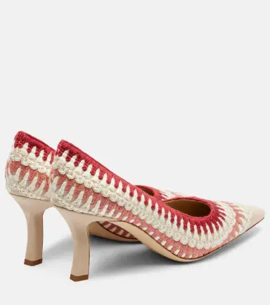 Manolo Blahnik Ombohi 70 crochet suede pumps | Thumbnail 3 Manolo Blahnik Ombohi 70 crochet suede pumps | Thumbnail 3