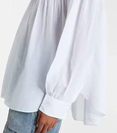 Marant Étoile Elodia embroidered cotton-blend blouse | Thumbnail 2