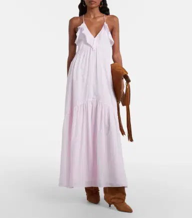 Marant Etoile Vasma ruffled cotton-blend maxi dress | Thumbnail 2