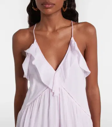 Marant Etoile Vasma ruffled cotton-blend maxi dress | Thumbnail 5