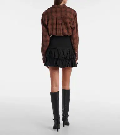 Marant Étoile Naomi tiered cotton-blend miniskirt | Thumbnail 2